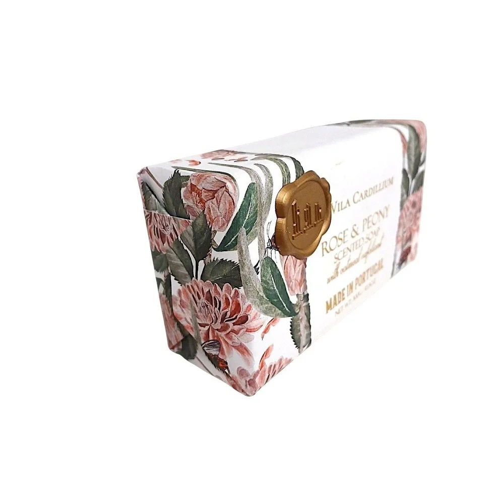 Vila Cardilium Rose & Peony Scented Soap Bar Oatmeal Exfoliant 10.5 oz Body Hand